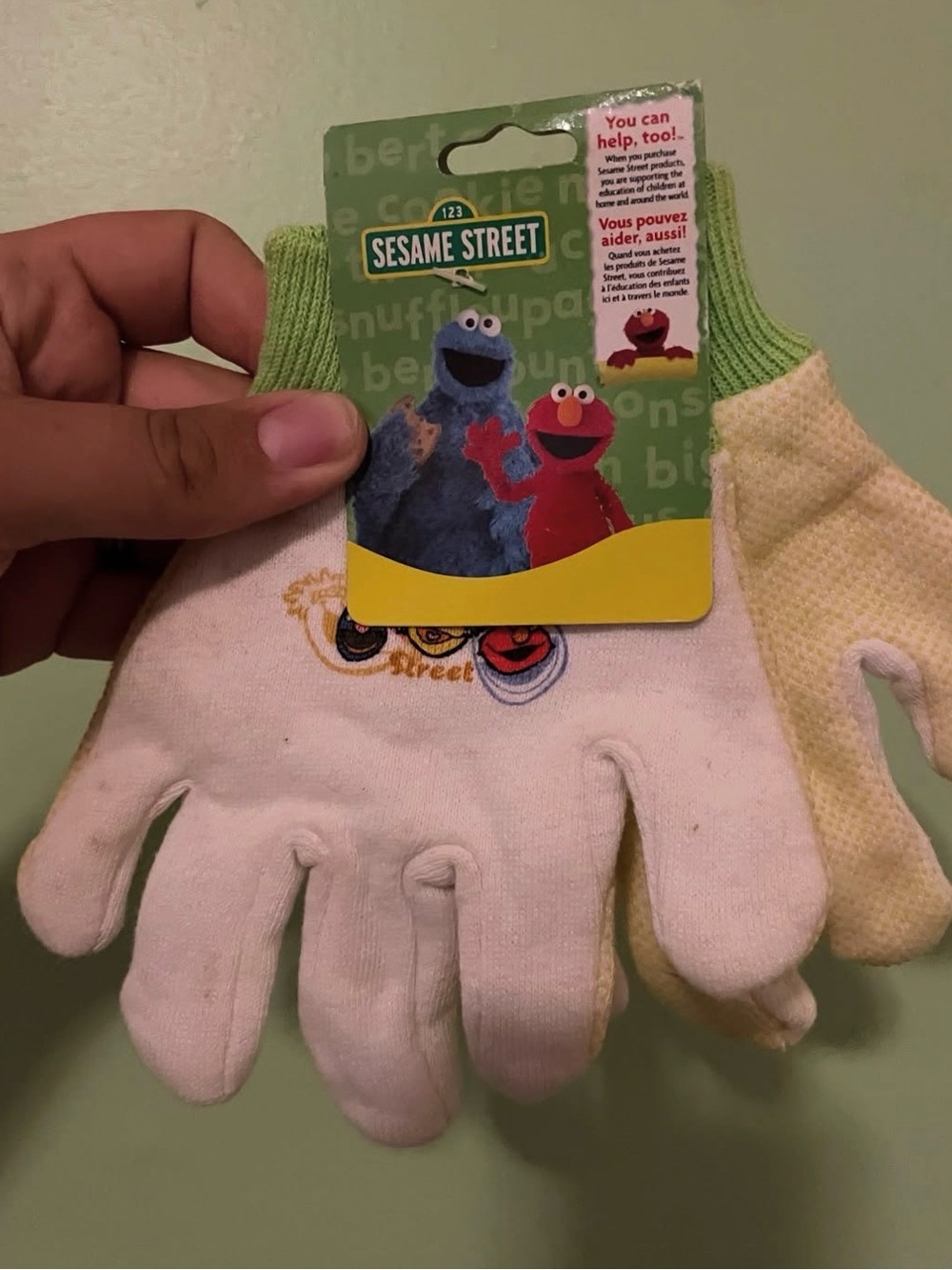 Sesame Street gloves